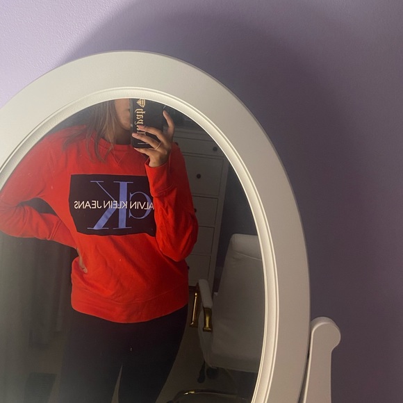 Calvin Klein - Crewneck Sweatshirt in Red - Picture 1 of 4